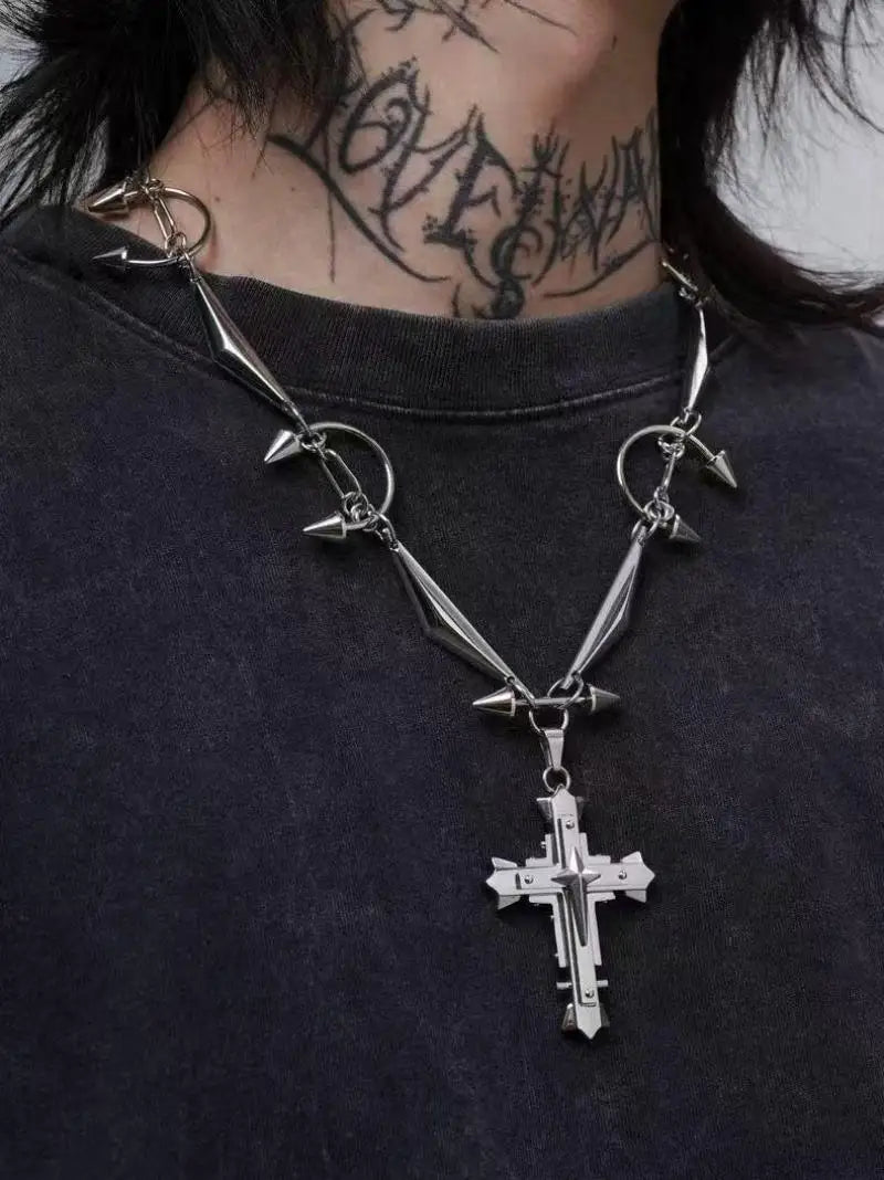 Dark Age Heavy Spiked Necklace