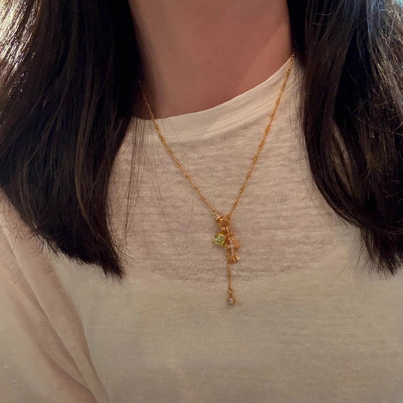 Vintage Style Ornamental Cross Necklace