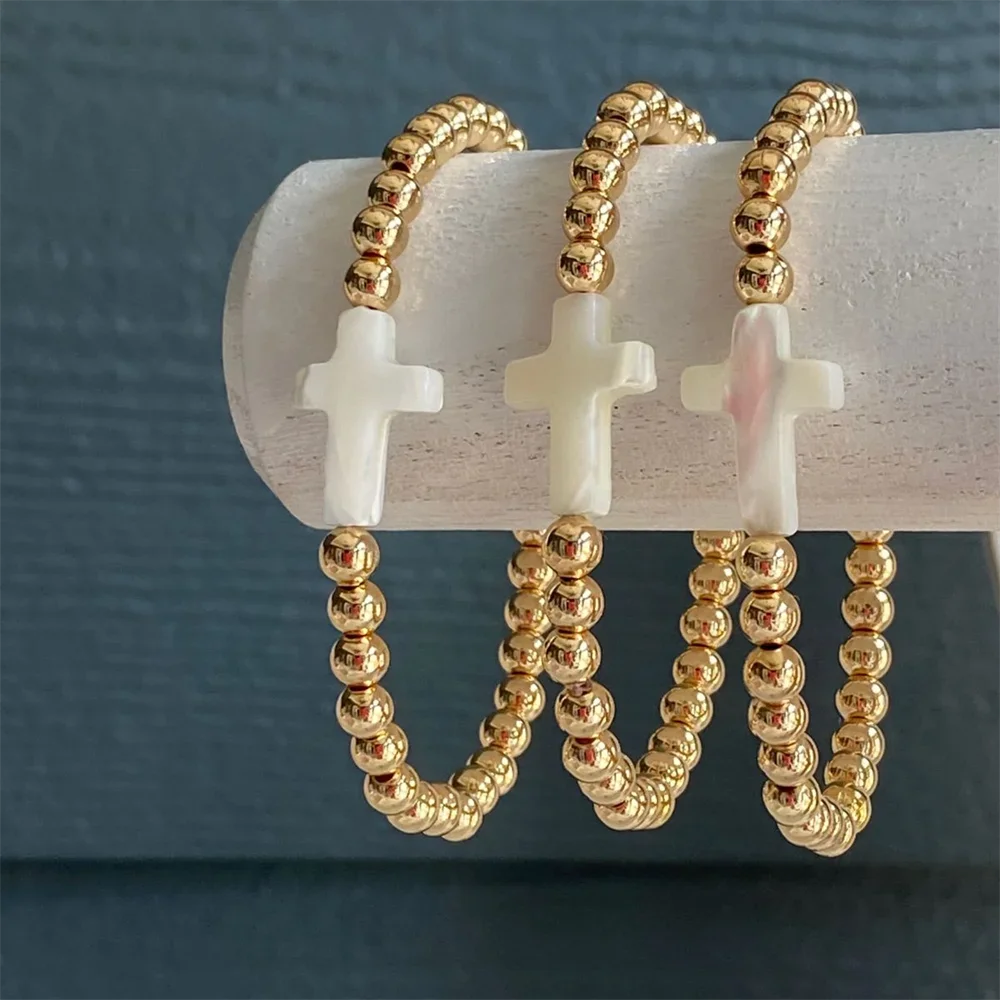 Beaded Cross Bracelet