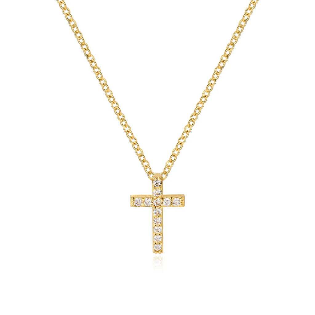 18k Gold Cross Necklace
