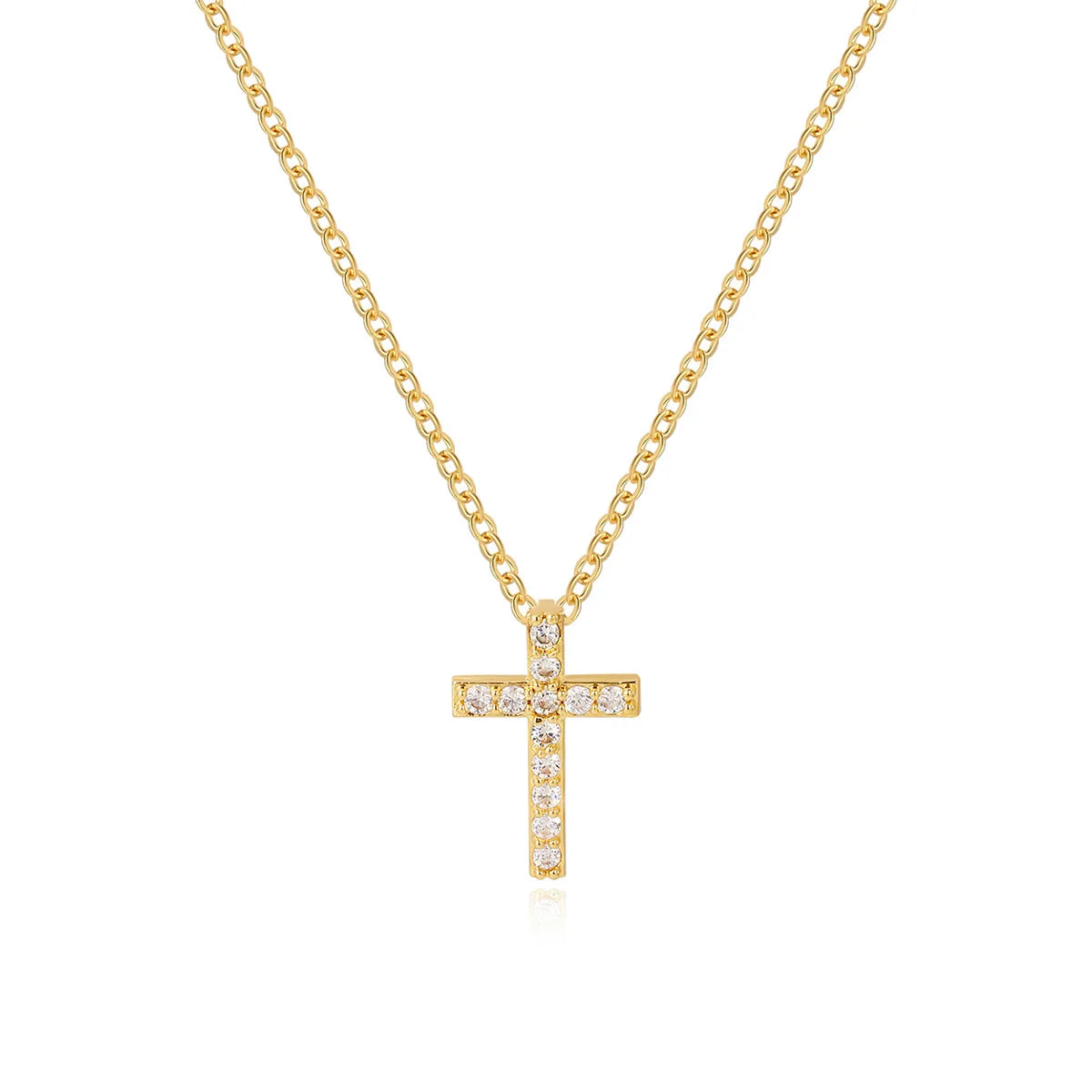 18k Gold Cross Necklace