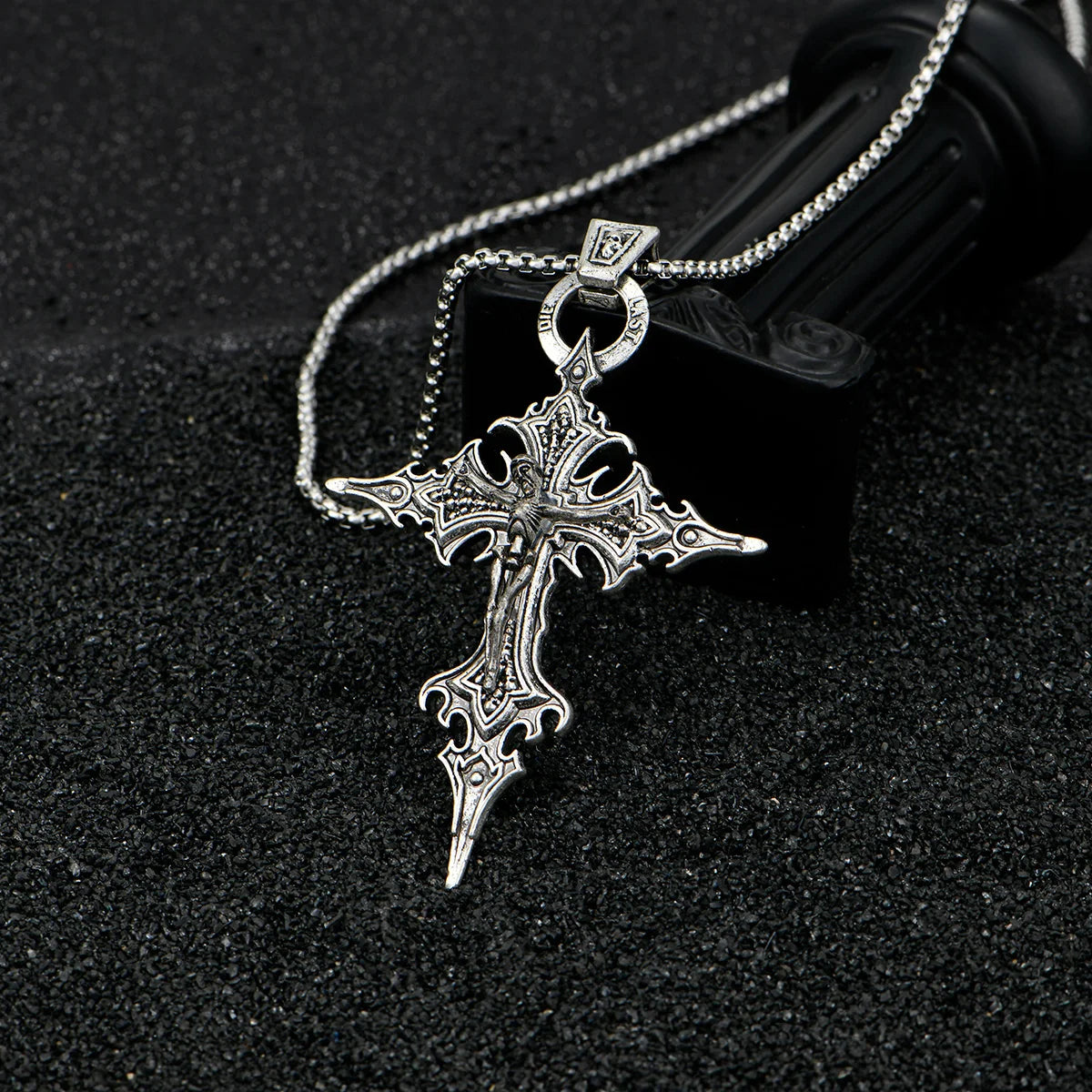 Gothic Ornamental Cross Necklace