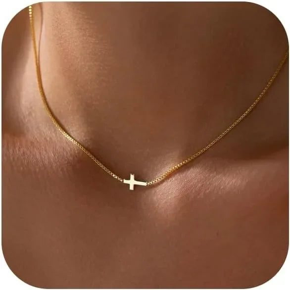 Strung Cross Necklace