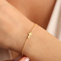 Minimal Cross Bracelet