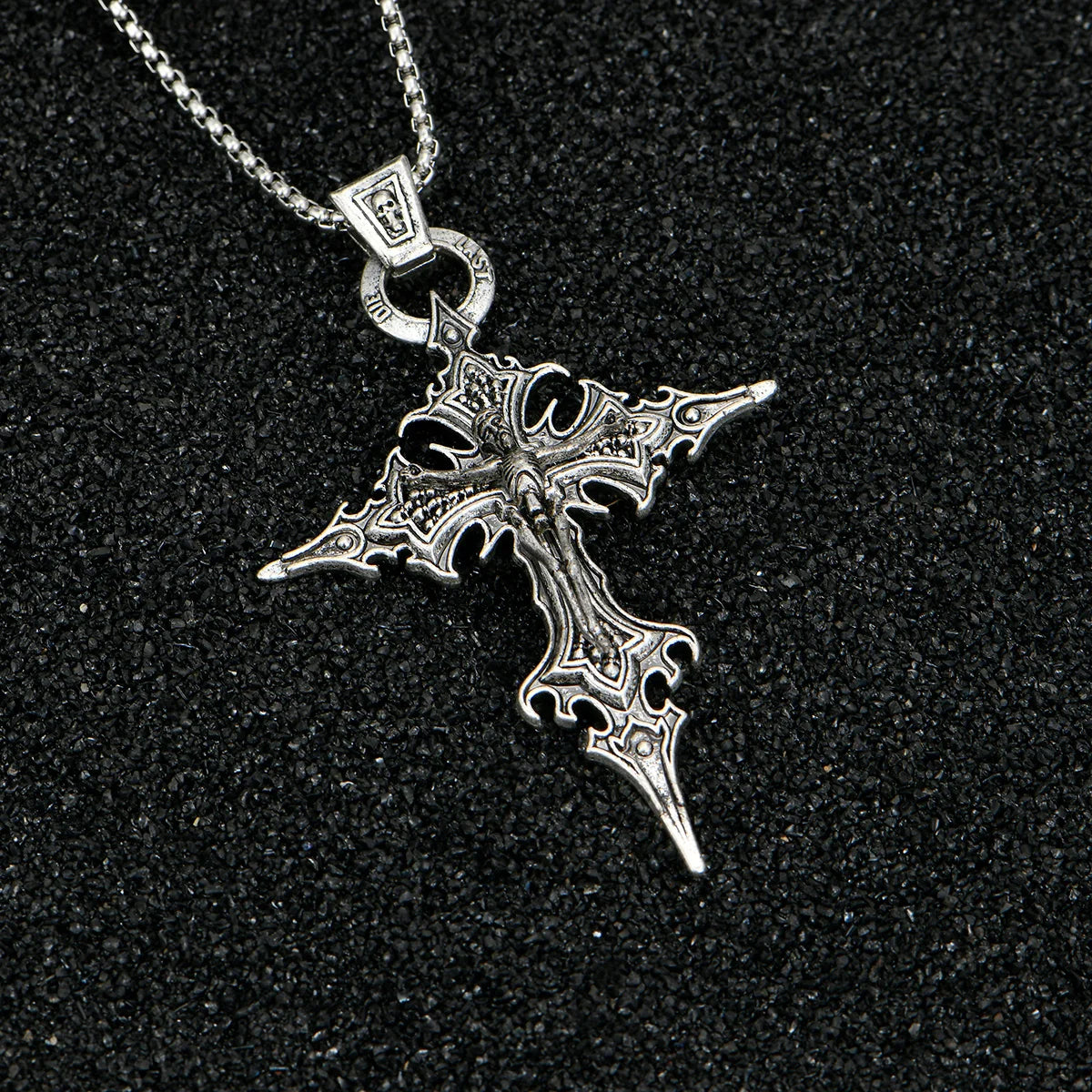 Gothic Ornamental Cross Necklace