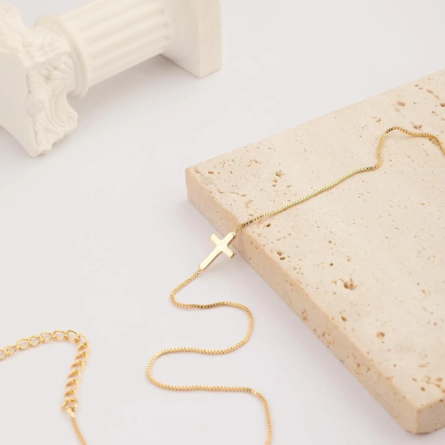 Strung Cross Necklace