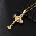 Catholic Homage Ornamental Cross Necklace