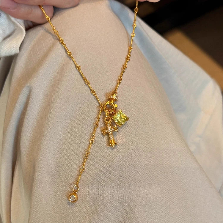 Vintage Style Ornamental Cross Necklace