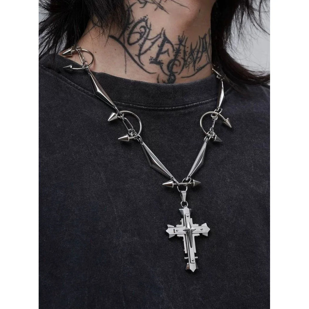 Dark Age Heavy Spiked Necklace