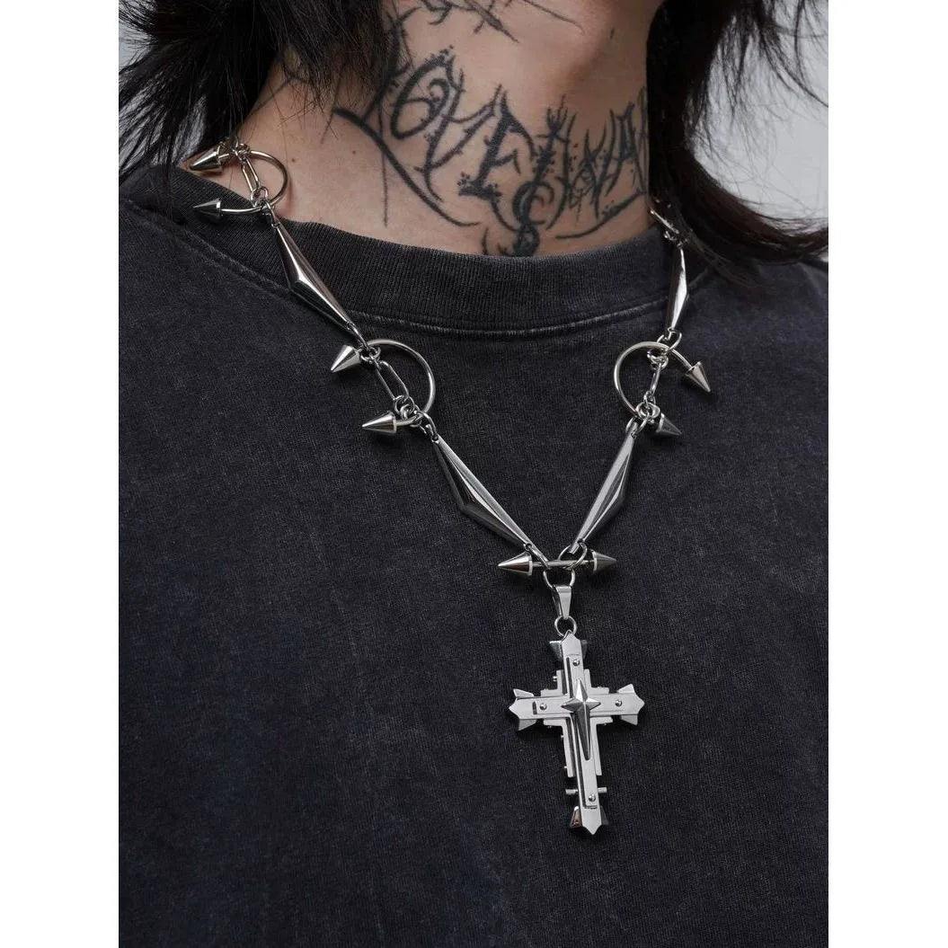 Dark Age Heavy Spiked Necklace