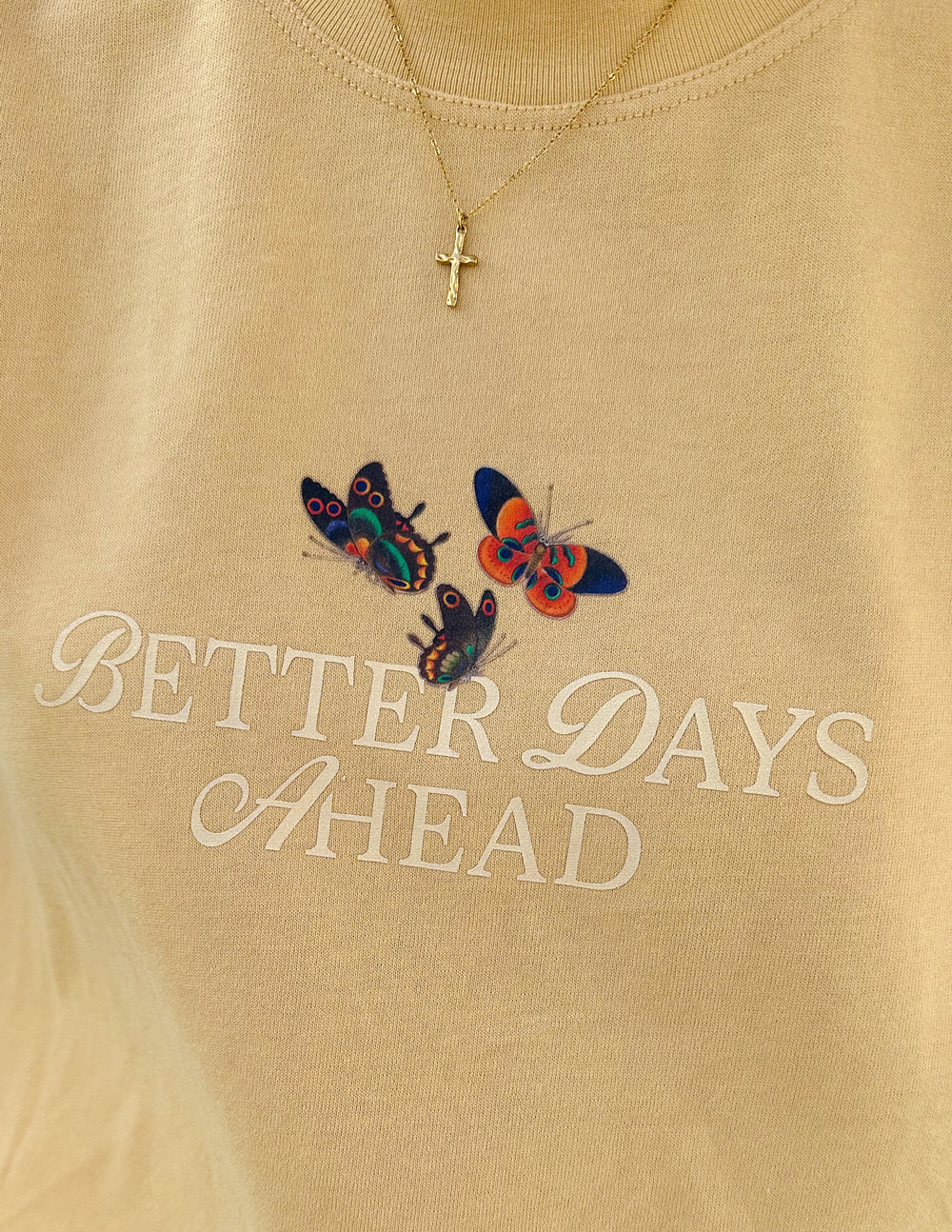 Textured Cross Necklace